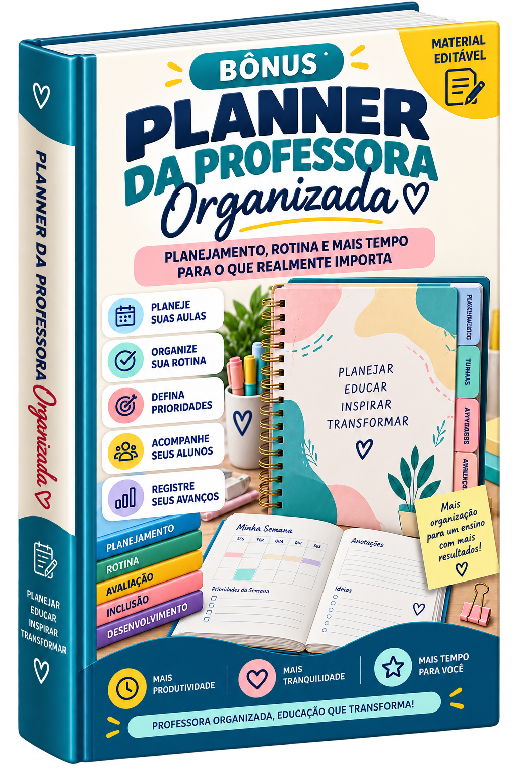 Mockup do Planner da Professora Organizada